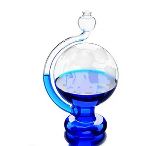 保证质量新款天气预报瓶玻璃蓝色发光二极管预测气压计礼品科学工程玩具