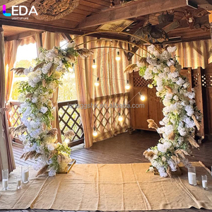 Arco de Metal Dorado Redondo para Eventos y Fiestas LEDA, Soporte para Colgar Flores, Arco de Hierro para Bodas - Product Image 2