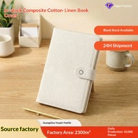Housse de protection pour livre Y25SD006, couverture de carnet simple à transfert thermique, 330g, coton et lin composites, vente en gros