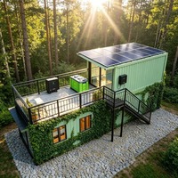 Rumah Kontainer Dua Lantai dengan Tangga Ruang Kantor Mini Modular