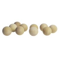 ZQURE Lot de 10 boules en bois pour pétanque, accessoires de jeu, ensemble de boules cibles cochonnet