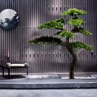 Arbre artificiel Prix de gros Bonsaï artificiel Pin Intérieur Extérieur Maison Hôtel Décoratif Pin vert