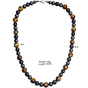 HipHop alla moda atural in pietra da <span class=keywords><strong>uomo</strong></span> <span class=keywords><strong>collana</strong></span> con ciondoli con ciondoli con perline di ematite elasticizzata <span class=keywords><strong>collana</strong></span> per <span class=keywords><strong>uomo</strong></span> - Product Image 6
