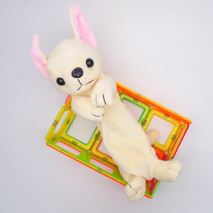 2023 nueva llegada personalizada 10 \ "Animal relleno perro felpa lápiz estuches y bolsas para niños llenos de algodón PP - Product Image 6