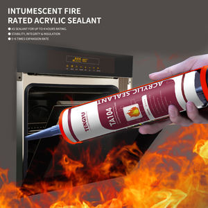 Scellant ignifuge intumescent à base d'eau, peignable jusqu'à 4 heures, 300 ml, 600 ml, mastic acrylique ignifuge pour cheminée - Product Image 5