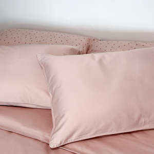 Hoa Hồng Màu Hồng Hiện Đại Sang Trọng Nữ Hoàng Vua Kích Thước 65% Tre 35% Cotton 400T Màu Rắn Dệt Kỹ Thuật Bộ Đồ Giường Tấm Thiết Lập - Product Image 3