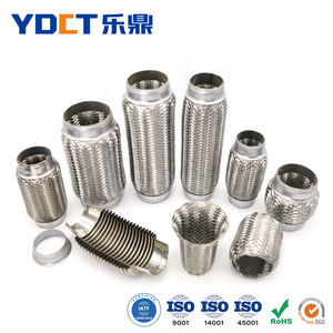 कस्टम छोटे निकास पाइप फ्लेक्स सार्वभौमिक स्टेनलेस स्टील ब्रेएडेड लचीले संयुक्त ट्यूब - Product Image 2