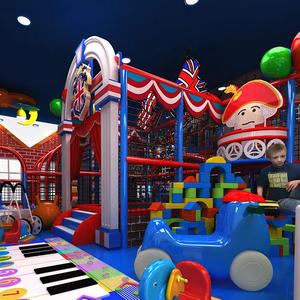 เครื่องเล่นแบบนุ่มพร้อมสไลด์อุปกรณ์สนามเด็กเล่นในร่มเชิงพาณิชย์ดีไซน์ใหม่สำหรับเด็ก - Product Image 1