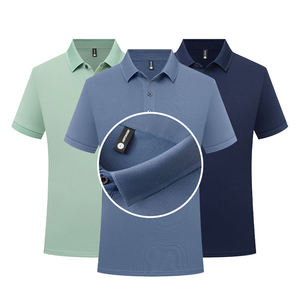 Polo de Golf para <span class=keywords><strong>Hombre</strong></span> de Alta Calidad, 100% Poliéster, Diseño Sólido, Logotipo Bordado Personalizado, Directo de Fábrica - Product Image 2