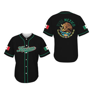 Maillots de baseball et de football personnalisés Mexique à prix de gros, T-shirts Aigle Mexicain, Tenues assorties pour la famille - Product Image 2