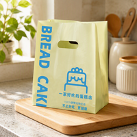 Sac découpé avec poignée découpée, emballage alimentaire extérieur, sac de courses pour supermarché, emballage imprimé