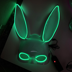 <span class=keywords><strong>Masque</strong></span> de lapin sexy personnalisé OEM pour Halloween, <span class=keywords><strong>masque</strong></span> de lapin à LED, demi-<span class=keywords><strong>masque</strong></span>, accessoires de costume pour fête, bar, boîte de nuit, <span class=keywords><strong>masque</strong></span> d'oreilles de lapin néon - Product Image 1