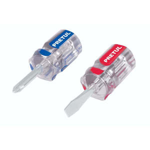 Set di cacciaviti 2 pezzi JDT-2TP Pretul plastica in acciaio inossidabile industriale/cromo da te per la riparazione manuale confezione in PVC - Product Image 2