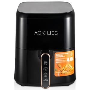 ACKILISS ACL-5362 1300W Nuevo Diseño Fácil de Usar <span class=keywords><strong>Freidora</strong></span> de Aire de Alta Calidad con Enchufe VDE Negro Blanco - Product Image 5