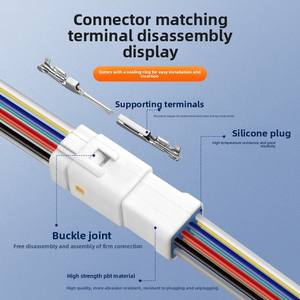 Großhandel JST Wasserdichter 2-8P Drohnen anschluss Stecker Buchse Auto anschluss kabel PVC Kupfer für Kfz-Docking-Netz kabel - Product Image 3