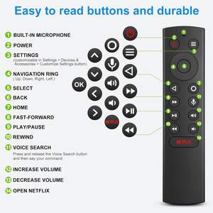 Télécommande vocale de remplacement pour lecteur multimédia en streaming <span class=keywords><strong>NVIDIA</strong></span> <span class=keywords><strong>Shield</strong></span> TV et <span class=keywords><strong>NVIDIA</strong></span> <span class=keywords><strong>Shield</strong></span> TV Pro 2015/2017/2019, tous les modèles - Product Image 3