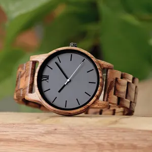 热销批发手表木人日本石英机芯自然工艺品手表