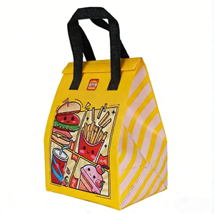 Sac isotherme pour le déjeuner en aluminium non tissé recyclable pressé à chaud, sac isotherme pour pique-nique, boissons, aliments, à emporter - Product Image 1
