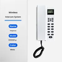 VIDEW JD-9999 Interphone sans fil Téléphone Appel vocal bidirectionnel Étanche Écran LCD Compatible avec l'application Tuya Bureau Hôtel Interne