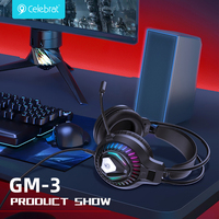 Grosir Earphone USB PS4 GM-3 Pro Gamer seluler Earbud headphone Gaming Headset on-ear & over-ear headphone dengan mikrofon
