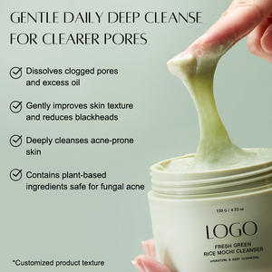 Crème exfoliante douce pour le <span class=keywords><strong>visage</strong></span> GUOCUI BIO TECH Flash Green, masque hebdomadaire à base de riz coréen, exfoliant pour les <span class=keywords><strong>pores</strong></span>, <span class=keywords><strong>nettoyant</strong></span> pour le <span class=keywords><strong>visage</strong></span> - Product Image 4