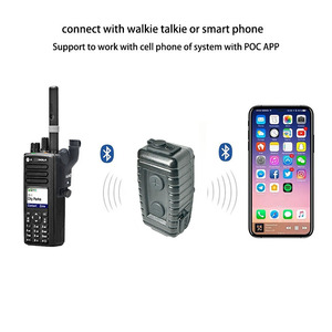 Nhà Máy H1 <span class=keywords><strong>Bluetooth</strong></span> PoC <span class=keywords><strong>zello</strong></span> Walkie Talkie loa mic loa không dây Mini Microphone cho hytera pd605 pd665 Walkie Talkie - Product Image 4