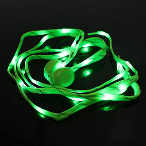 Tali sepatu LED warna-warni kustom tali sepatu datar tali sepatu cahaya renda magnetik pita sepatu renda - Product Image 2