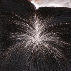 Produttore di Topper <span class=keywords><strong>per</strong></span> Capelli con Base in Seta di Qualità Remy da Capelli Umani Vergini Europei, Infoltitore con Base Superiore in Seta Colore Naturale Vergine - Product Image 2