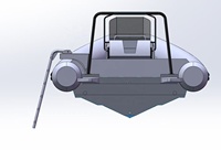 Bateau semi-rigide de luxe Haide CE 34 pieds Patrol DL1050, bateau Rush Wave, île flottante gonflable électrique, bateau-kart électrique