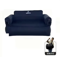 Canapé gonflable d'extérieur moderne et portable pour 2 personnes, pliable, imperméable, en tissu Oxford 900D avec chambre à air en PVC