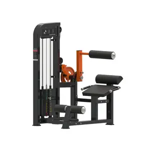 Pin cargado sentado máquina de crujido abdominal entrenador ejercicio culturismo extensión de espalda máquina de crujido abdominal para la venta