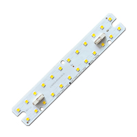 Module linéaire LED à double rangée haute lumen 200LM/W 140x24mm 24LEDs DC12V 5W SMD2835LED PCB en aluminium pour éclairage commercial