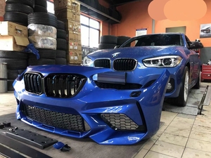 Actualizar a M2C estilo bodykit kit de cuerpo el parachoques delantero conjuntos para <span class=keywords><strong>BMW1</strong></span> serie F20 2014-2019 - Product Image 4
