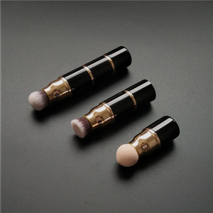 Vliya 3 en 1 Portable Kabuki Maquillage Brosse Nettoyant Fond de Teint Angulaire <span class=keywords><strong>Rétractable</strong></span> <span class=keywords><strong>Blush</strong></span> et Maquillage Éponge Correcteur Brosse - Product Image 4