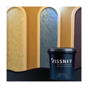 Peinture liquide acrylique Vissney de qualité supérieure pour murs intérieurs, effet velours métallisé scintillant, écologique et résistante à l'humidité - Product Image 6