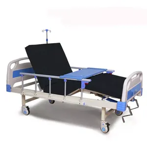 Lits médicaux <span class=keywords><strong>d</strong></span>'hôpital à double manivelle en gros, 2 fonctions, <span class=keywords><strong>lit</strong></span> pour patients paralysés, <span class=keywords><strong>d</strong></span>'<span class=keywords><strong>occasion</strong></span> avec trou pour pot, à vendre - Product Image 1