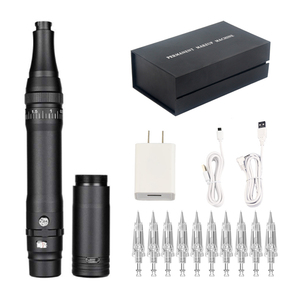 Máquina Inalámbrica de Maquillaje Permanente para Tatuajes Negro Mate Dermógrafo para Microblading de <span class=keywords><strong>Cejas</strong></span> con Agujas de Cartucho - Product Image 1
