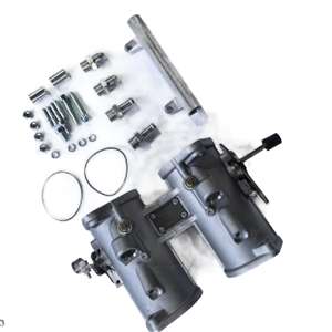 Corps de papillon FAJS T5S <span class=keywords><strong>40</strong></span>/42/45/48/50/55DCOE – Remplace les carburateurs <span class=keywords><strong>WEBER</strong></span> <span class=keywords><strong>DCOE</strong></span> et DELLORTO DHLA – Rail de carburant argenté AN6 - Product Image 2