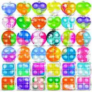 Custom Toy-Stress-Relief <b>Bubble</b>-Popping -<b>Mini</b> Squeezable Fidget Toy, Keychain Charm-Mochi Toy - Product Image 3