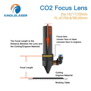 Lente de enfoque láser Kindlelaser Original EE. UU. CVD ZnSe Diámetro 16 17 22mm FL25/47/50.8/76.<span class=keywords><strong>2</strong></span> PARA máquina grabadora Co2 - Product Image 6