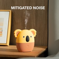Diffuseur d'huiles essentielles au design adorable de koala, diffuseur d'aromathérapie infusé à l'eau, fabriqué en silicone souple et sûr, respectueux de l'environnement