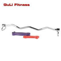 Barres de traction Ez Curl personnalisées avec logo pour l'entraînement musculaire, barre X3 pour la musculation, bande de résistance, kit de barre de Pilates