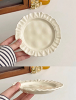 Assiettes à dessert en céramique haut de gamme, plats de service modernes et minimalistes, compatibles micro-ondes, pour une esthétique Instagram.
