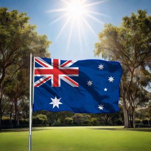 ธงชาติออสเตรเลียแบบพกพา ขนาด 3x5 ฟุต (90x150 ซม.) ผลิตจากโพลีเอสเตอร์ 68D พิมพ์ลายด้วยเทคนิคซิลค์สกรีน สำหรับธงชาติแบบโบกสะบัด - Product Image 6