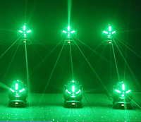 Projecteur de scène mobile DJ Disco Ball 8x10W RGBW 4-en-1 à LED, effet stroboscopique, laser DMX512, tête mobile en forme de ballon de football
