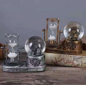 Reloj de Arena de Cristal de Resina, Decoración Artística Creativa, Torre <span class=keywords><strong>Elizabeth</strong></span> de Londres, Regalo Artesanal Vintage de Haoxuan - Product Image 3