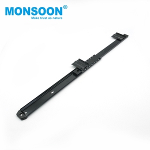 27mm chiều rộng bàn bếp trượt đường ray Đen undermounted nội thất văn phòng hai lần bóng mang ngăn kéo cho máy tính ăn uống - Product Image 4