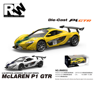 Jianfengyuan Fabricante Autorizado, Juguete de Auto de Carreras <span class=keywords><strong>F1</strong></span>, Escala 1/32, Modelo McLaren P1 <span class=keywords><strong>GTR</strong></span>, Auto de Metal Fundido a Presión, Juguetes de Fórmula Uno en Venta - Product Image 5