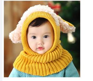 Chapeau et écharpe d'hiver pour bébé, tricoté avec Crochet, pour filles et garçons, chauffant pour le <span class=keywords><strong>cou</strong></span>, à la mode, nouvelle collection - Product Image 4