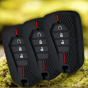 ใหม่ปลอกหุ้มกุญแจรถแบบซิลิโคน3ปุ่มสำหรับ Isuzu Dmax <span class=keywords><strong>D</strong></span>-<span class=keywords><strong>MAX</strong></span> MUX 2021 <span class=keywords><strong>2022</strong></span> + <span class=keywords><strong>D</strong></span>-<span class=keywords><strong>MAX</strong></span> MU-X <span class=keywords><strong>3.0</strong></span>อุปกรณ์ MUX - Product Image 1